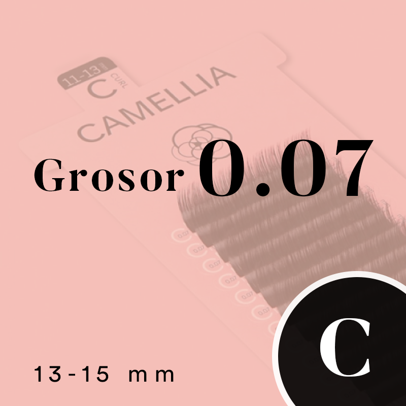 CAMELLIA BLACK (C CURL/ 0.07MM/13_15MM)