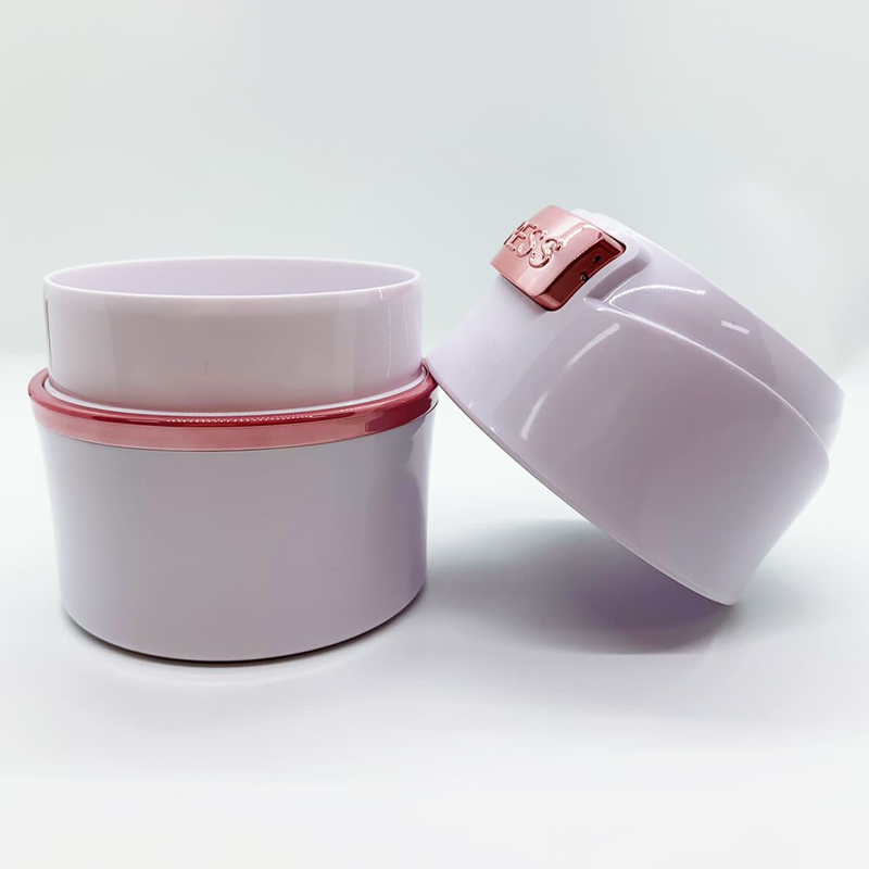 CONTENEDOR PARA GOMAS (CIERRE DE PRESION, BLANCO+ROSADO)