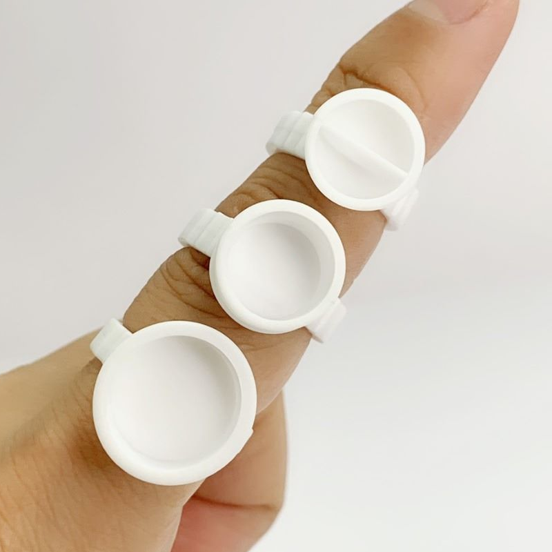 ANILLO PARA ADHESIVO O PIGMENTO (BLANCO, PEQUENO, 100UDS)