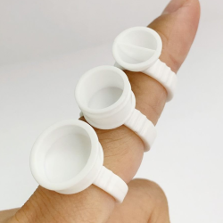 ANILLO PARA ADHESIVO O PIGMENTOS (BLANCO, MEDIANO, 100UDS)