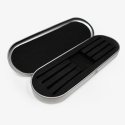 ESTUCHE PARA PINZAS (METAL/PLATEADO)