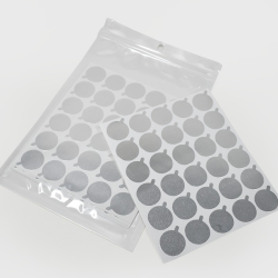 CALCOMANIA PARA ADHESIVO (PLATEADO, PEQUENO, 300UDS)