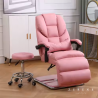 Silla estetica reclinable (rosado/almohada cintura/taburete))